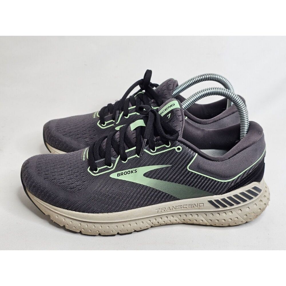 Brooks Women's Gray & Mint Transcend Running Sneakers